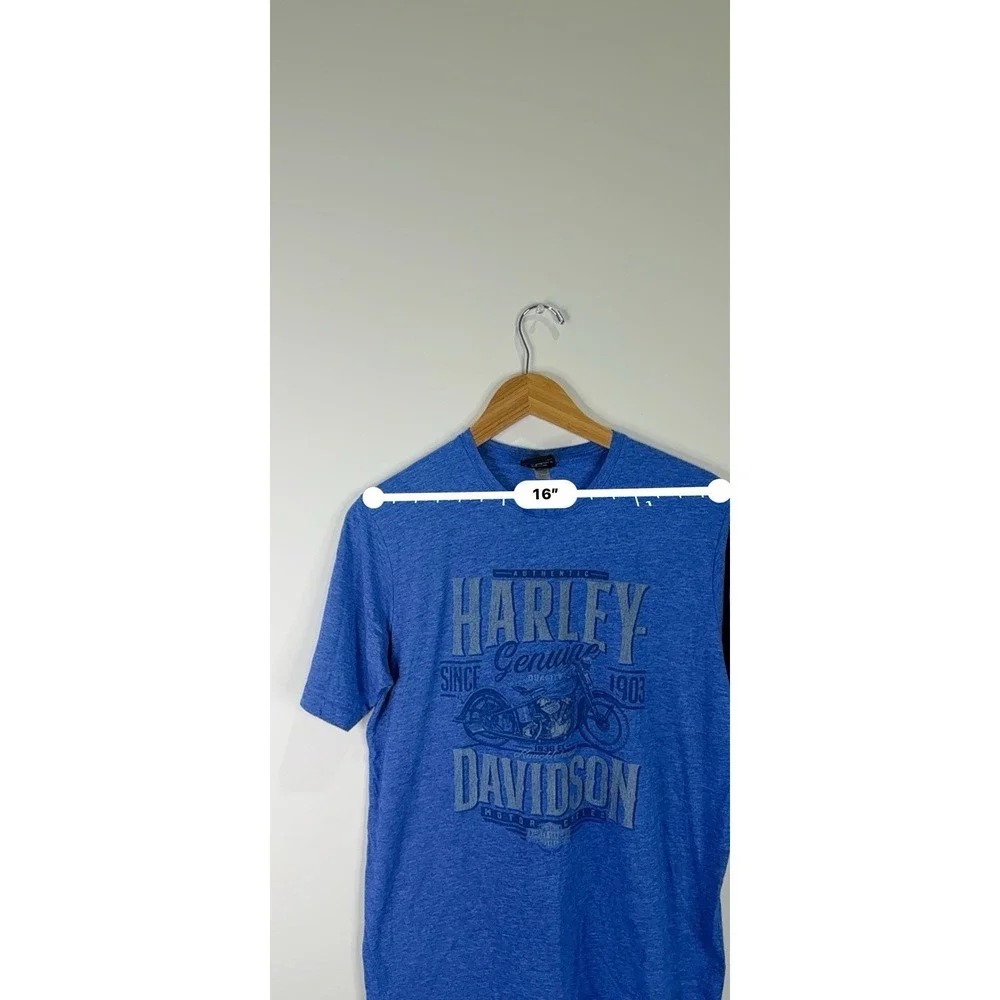 Harley-Davidson Texarkana Texas Blue Short Sleeve Graphic T-shirt Size L - Picture 13 of 16